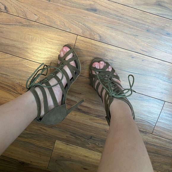 Charlotte Russe Lace Up Heels - Picture 3 of 4